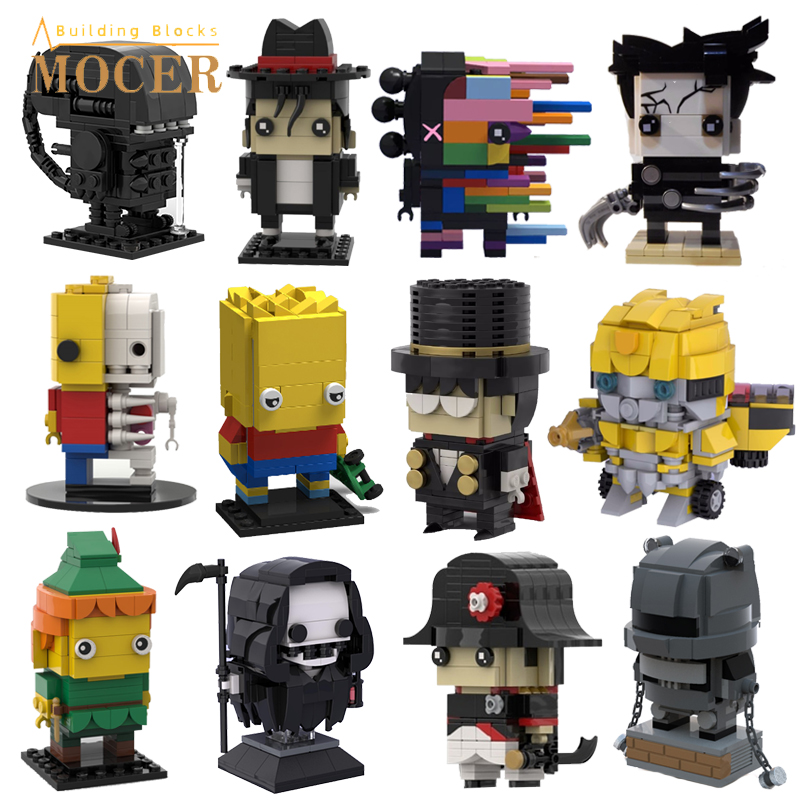 Anime Cosplay Ideas Male - MOCER Ideas Anime Figures Bricks Head