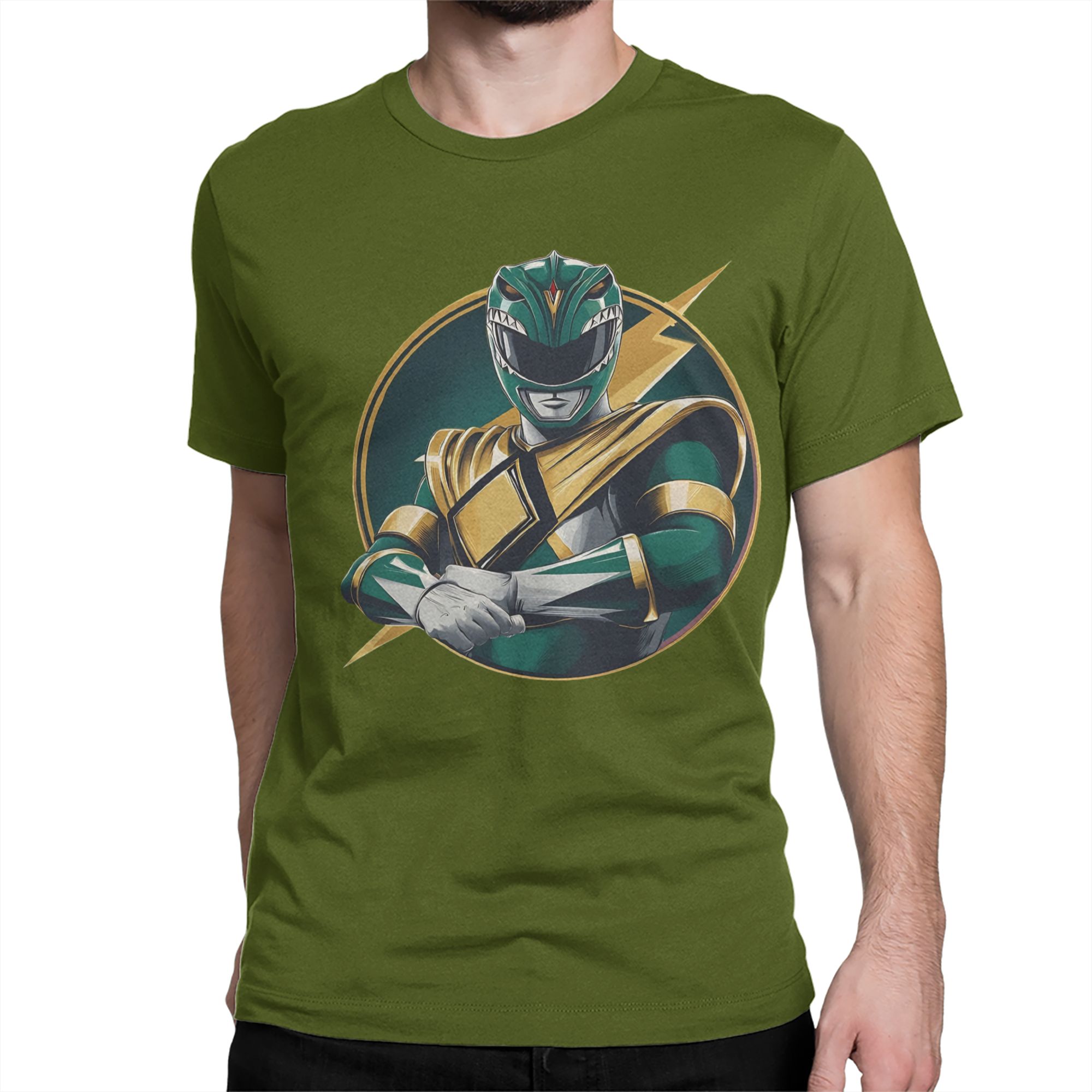 Green Power Rangers  T Shirt M - огляд і ціна Anime Cosplay Ideas Male