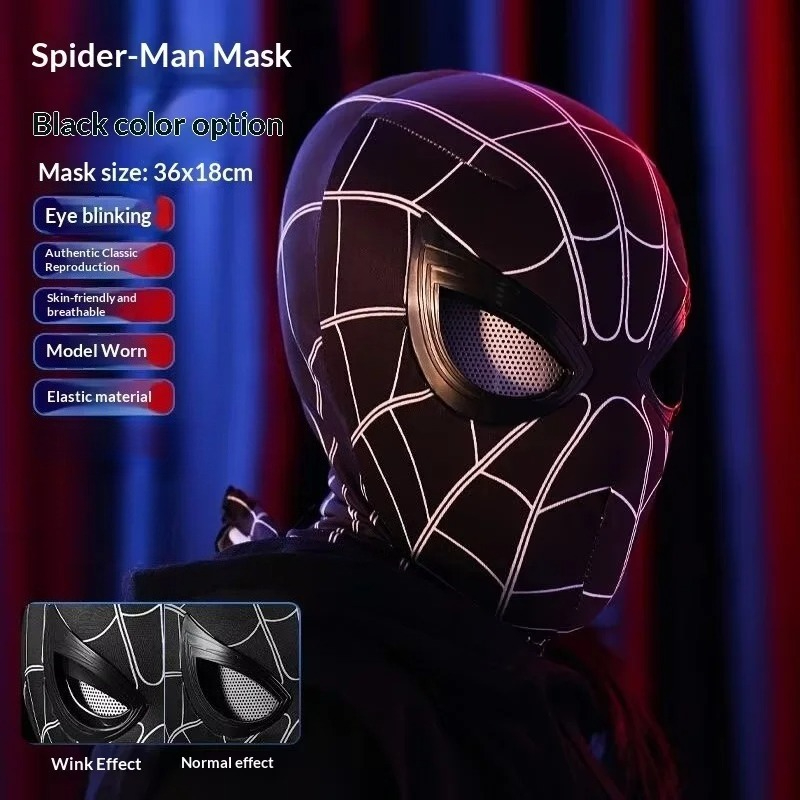 스파이더맨 Spider-Man Headgear Mova - огляд і ціна Anime Cosplay Eyes