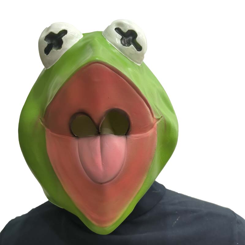 The Kermit Frog Meme Head Mask - огляд і ціна Anime Cosplay Meme