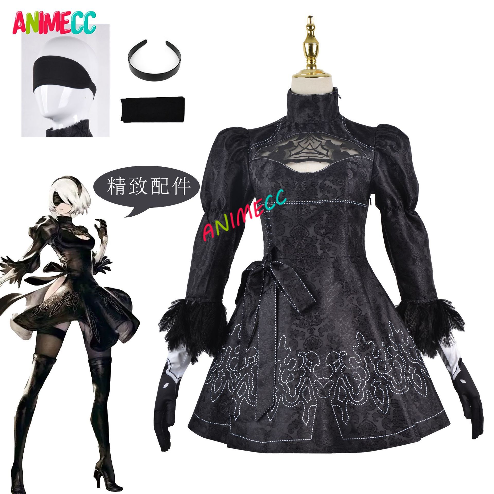 ANIMECC in Stock S-3XL 2B NieR - огляд і ціна Anime Cosplay Eyes