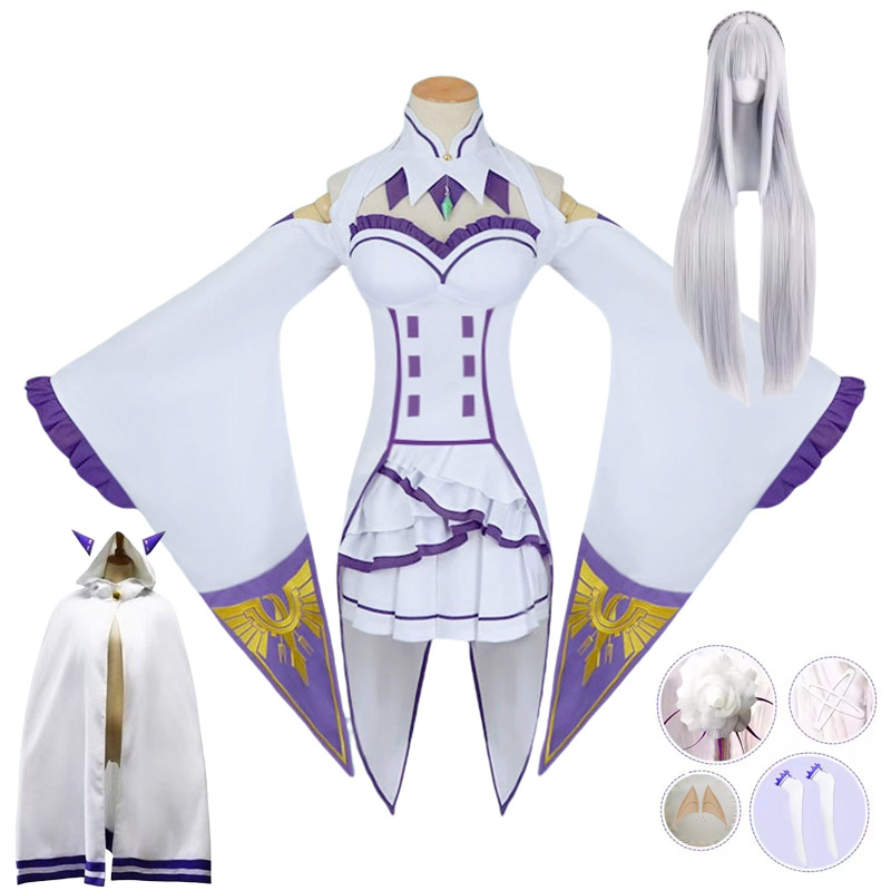 Emilia Cosplay Re Life in a di - огляд і ціна Anime Cosplay Bodysuit
