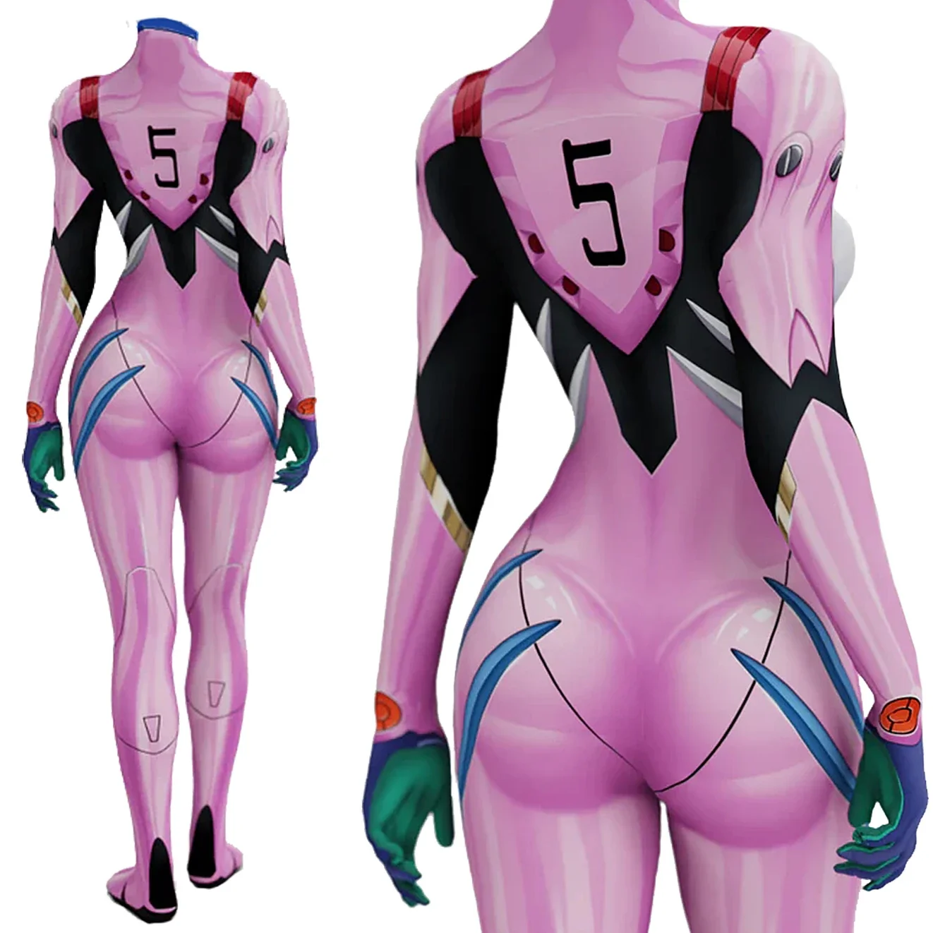 Anime EVA 05 Makinami Cosplay  - огляд і ціна Anime Cosplay Bodysuit