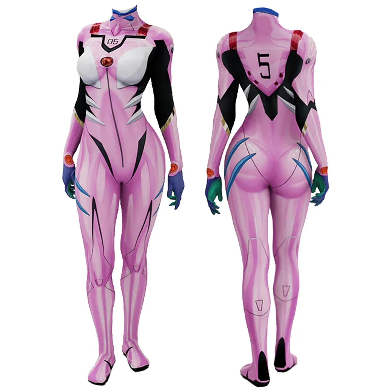 Anime EVA 05 Makinami Cosplay  - огляд і ціна Anime Cosplay Bodysuit