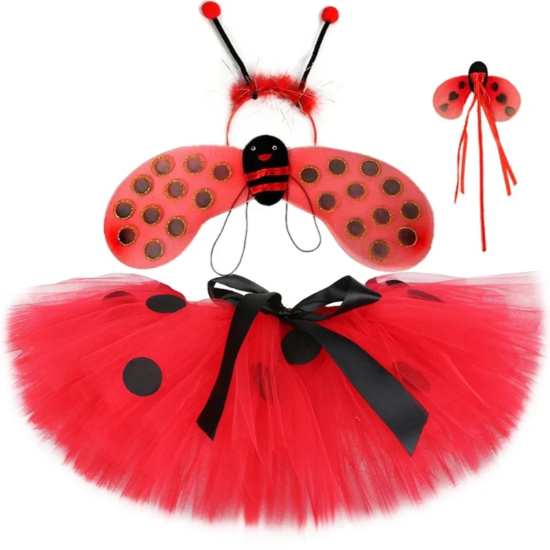 Girls Ladybird Tutu Skirt Red  - огляд і ціна Anime Cosplay Toddler