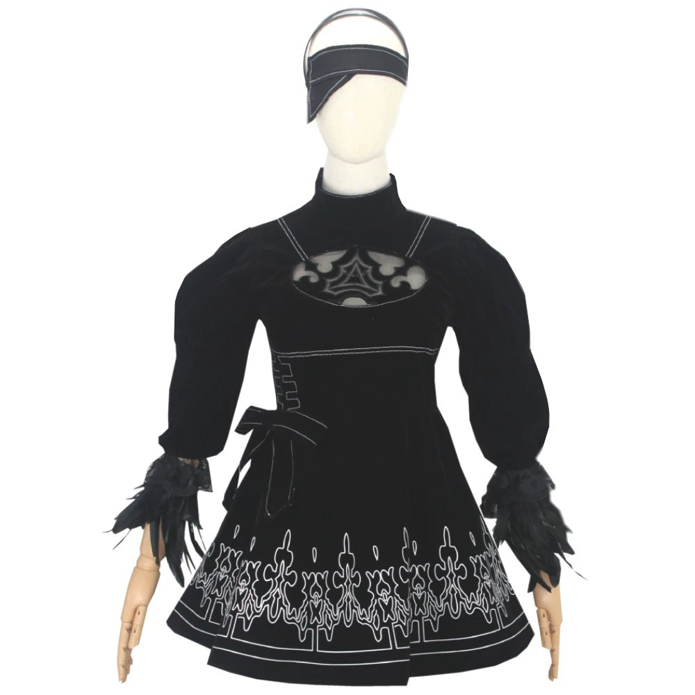 8PCS anime 2B Cosplay Costume  - огляд і ціна Anime Cosplay Eyes