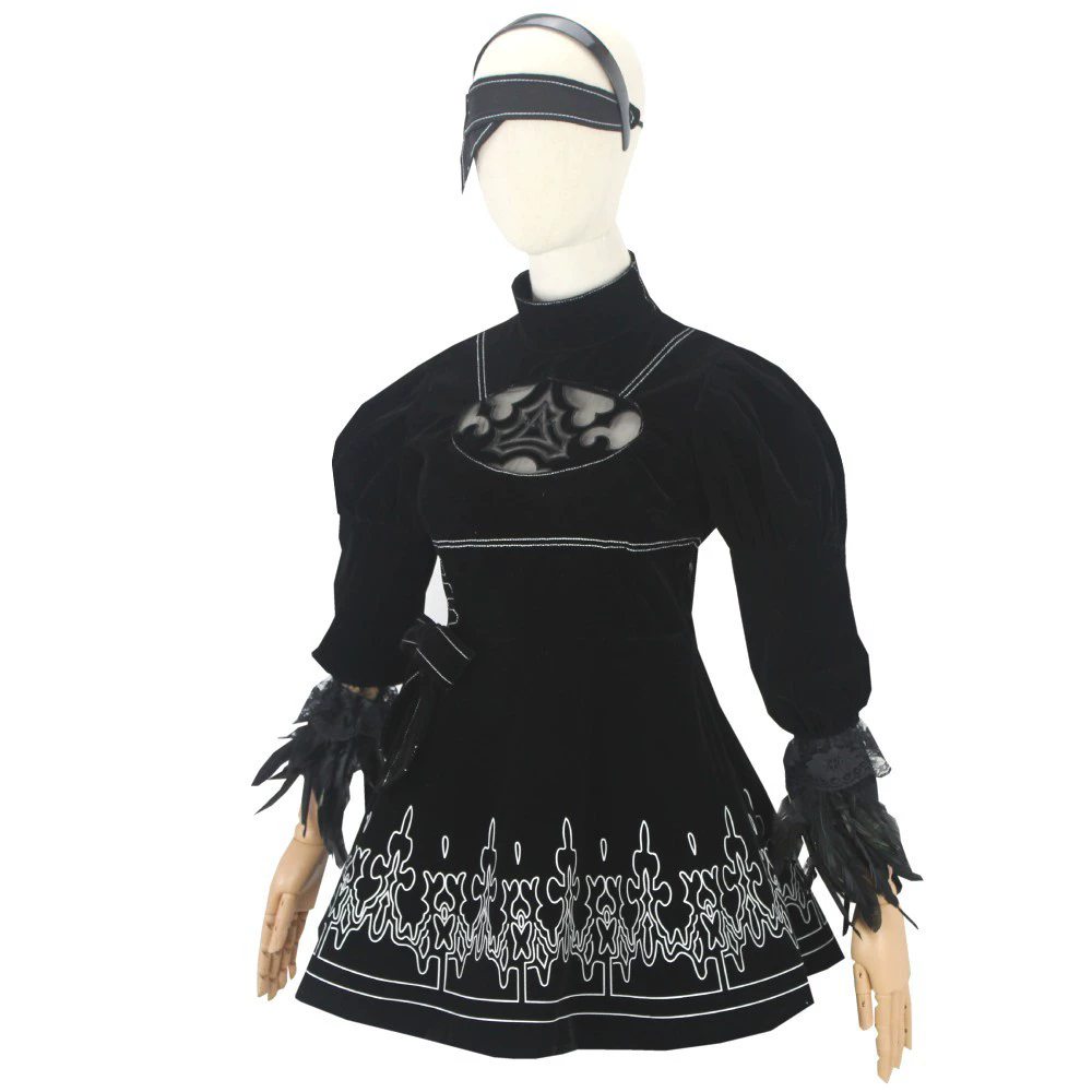 8PCS anime 2B Cosplay Costume  - огляд і ціна Anime Cosplay Eyes
