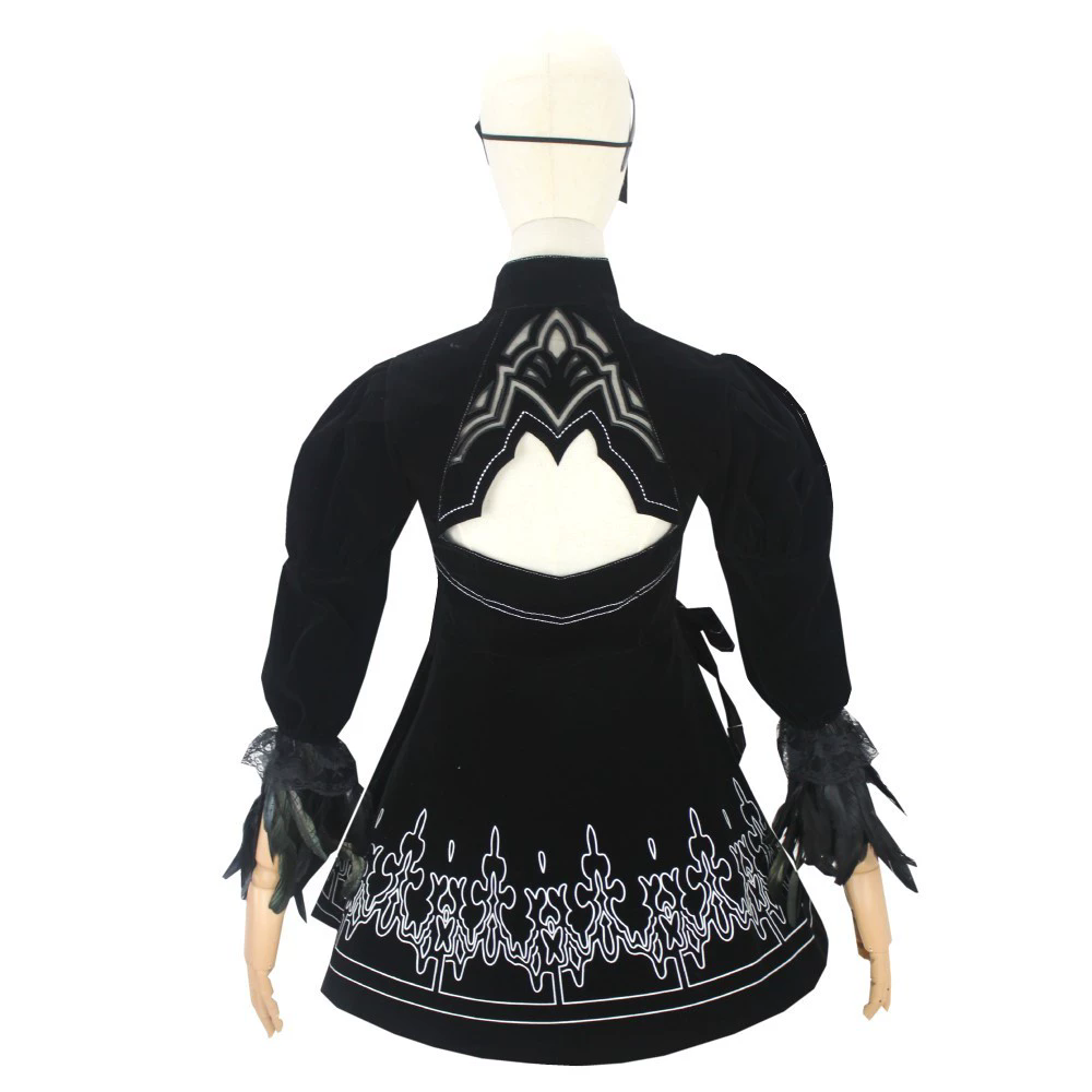 8PCS anime 2B Cosplay Costume  - огляд і ціна Anime Cosplay Eyes