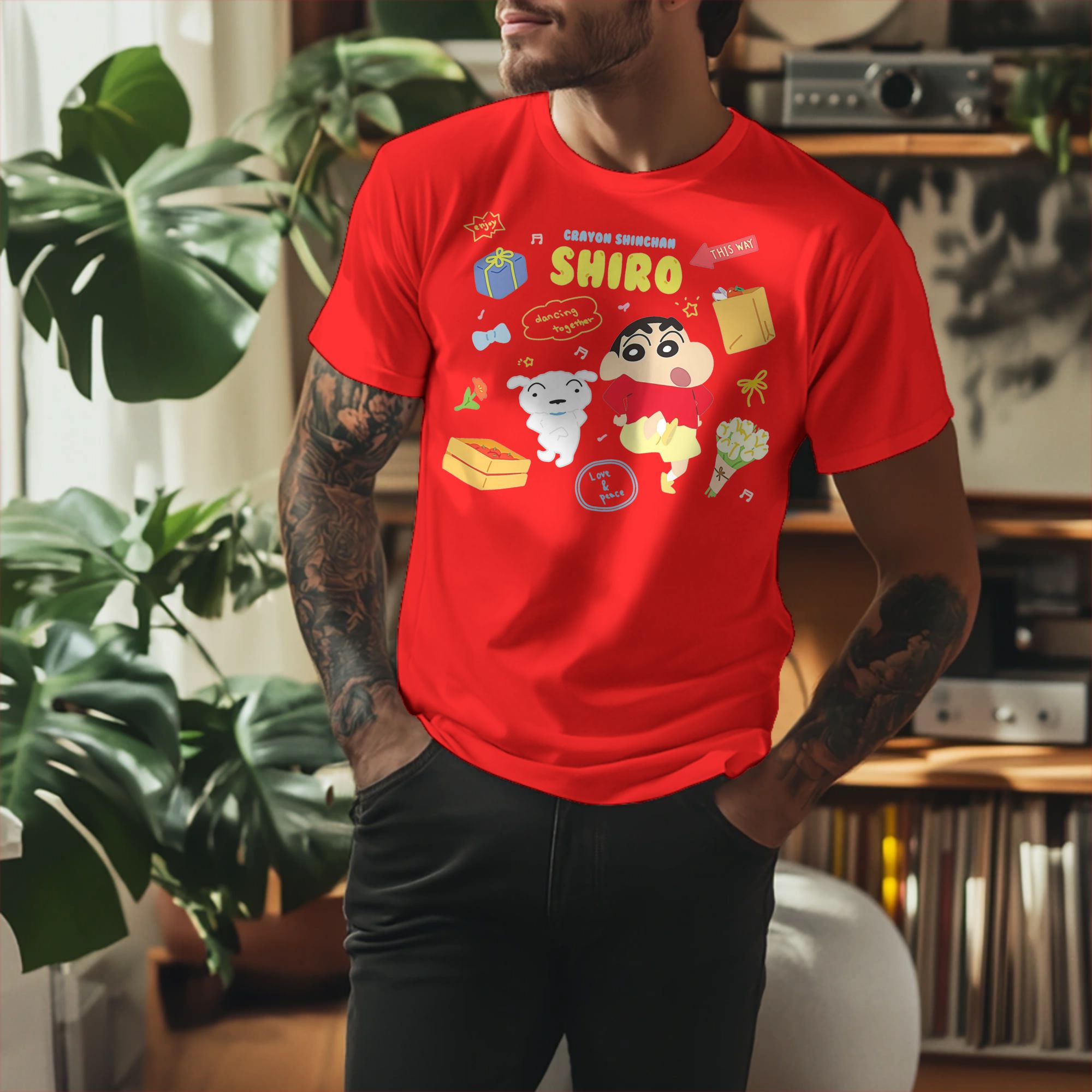 Crayon Shin-chan  T-Shirt Men  - огляд і ціна Anime Cosplay Ideas Male