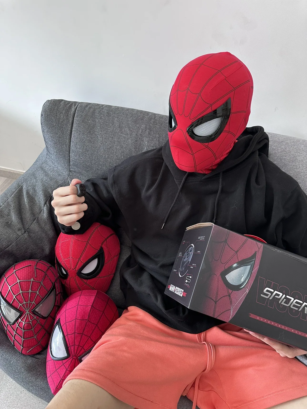 1:1 Spider‑Man Helmet Mask wit - огляд і ціна Anime Cosplay Eyes
